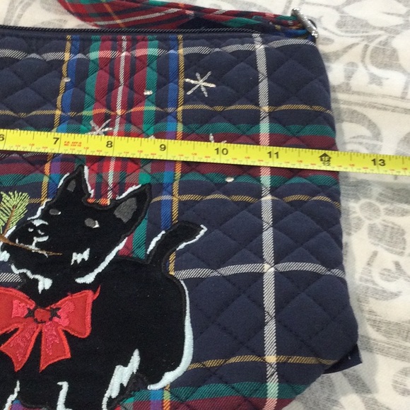Vera Bradley Plaid Crossbody Bag with Scottie Dog Design - Picture 8 of 10